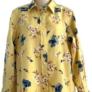 Ralph Lauren beautiful floral blouse shirt--new, never worn